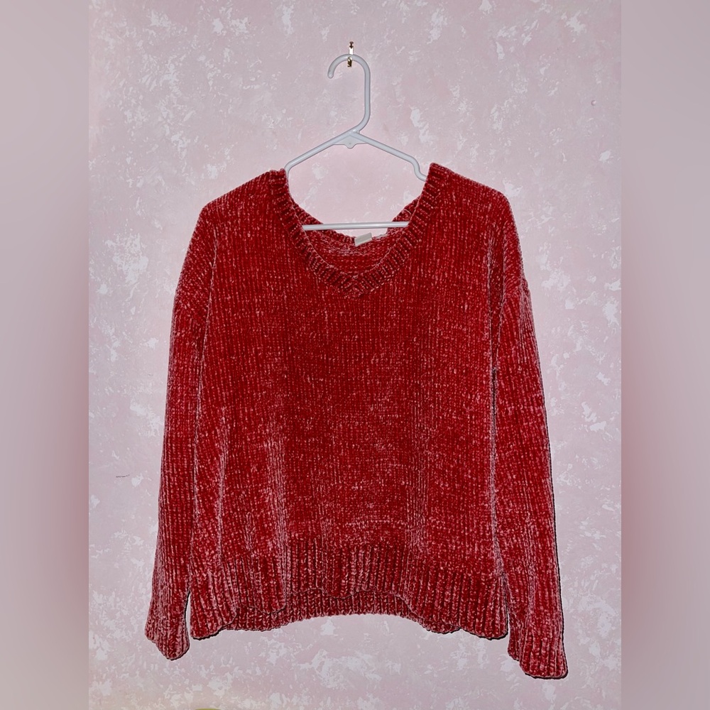 GAP Women's Red Crew Neck Sweater
